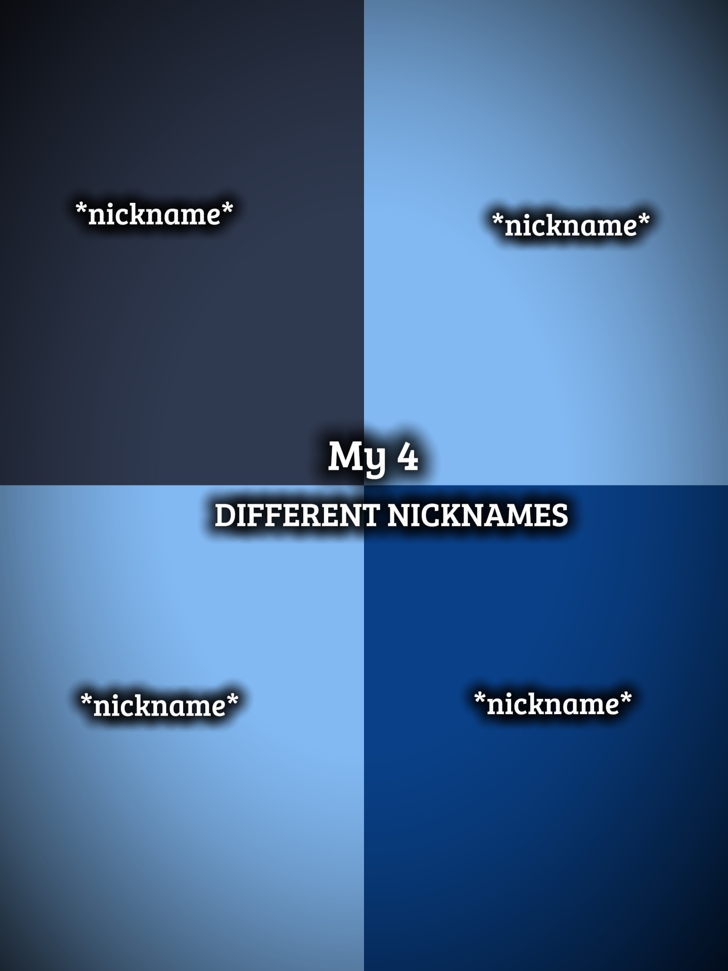 Apelidos diferentes 