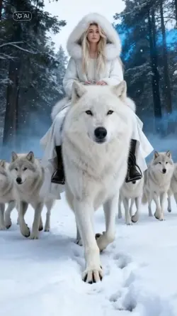 WINTER WOLF RIDING 