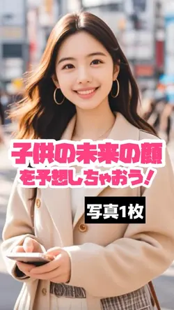 子供の未来の顔を予測しちゃおう