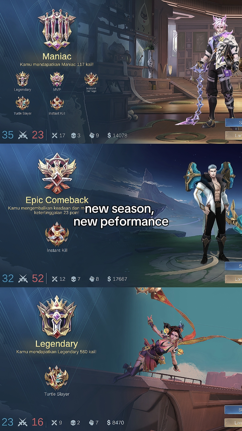 Nova temporada nova pefor