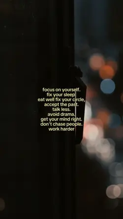focus on yourself.
f