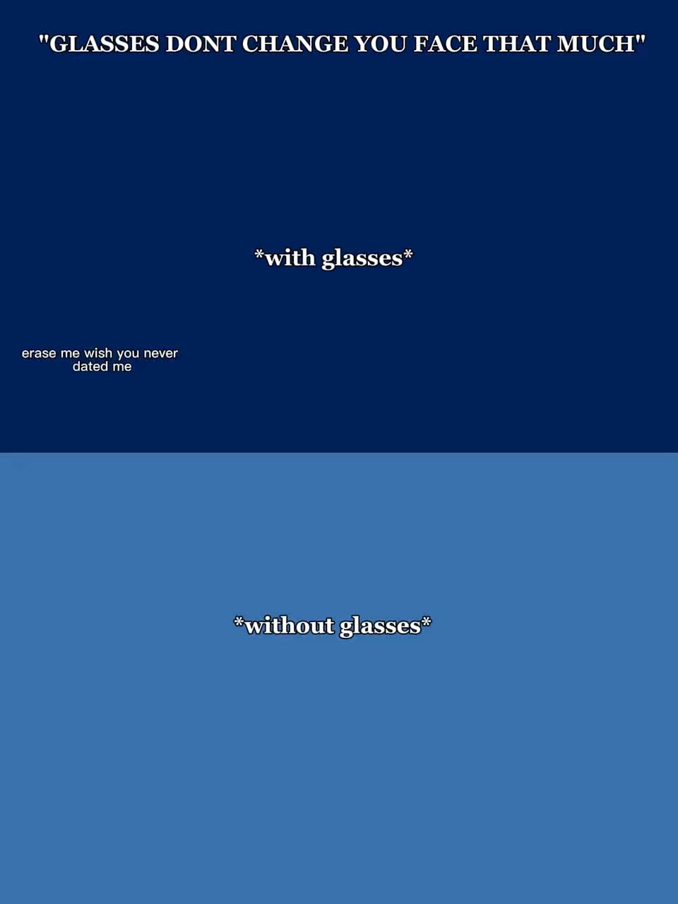 Com / sem óculos