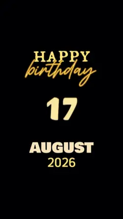 HBD 17 AUGUST
