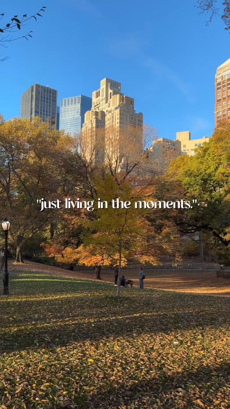 living in the moment