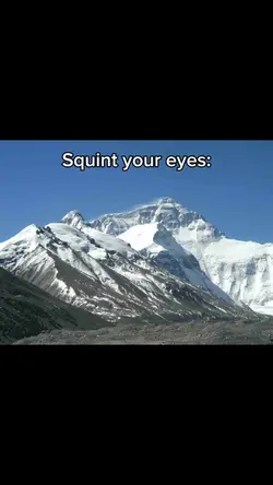 Squint your eyes