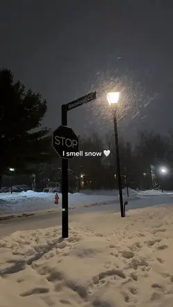 i smell snow