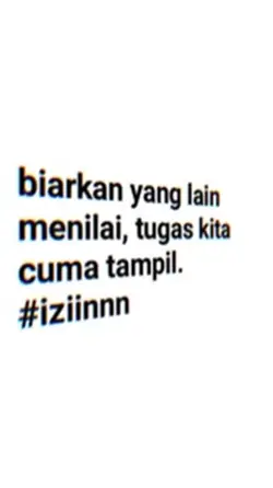 Kita cuma tampil