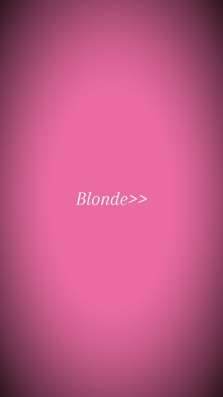 Blonde>>