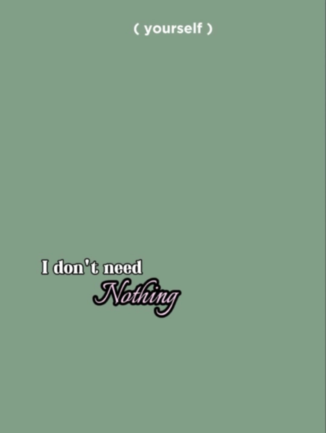 only Me& you