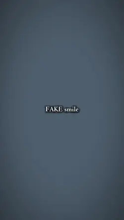 fake smile