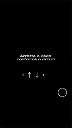 Arraste o dedo