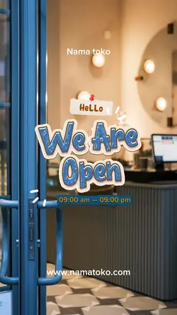 We are open 