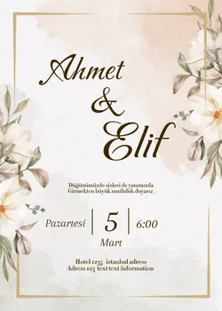 Düğün davetiyeleri 
