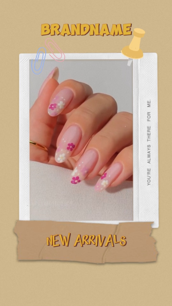 Exibição de tela de produto para unhas Estilo Tiktok