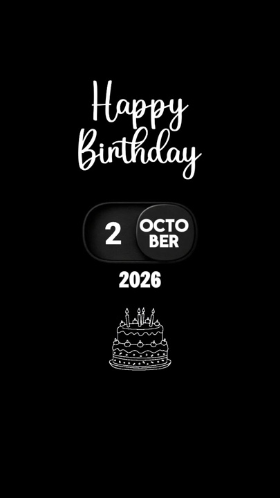 ANNIVERSAIRE LE 2 OCTOBRE 