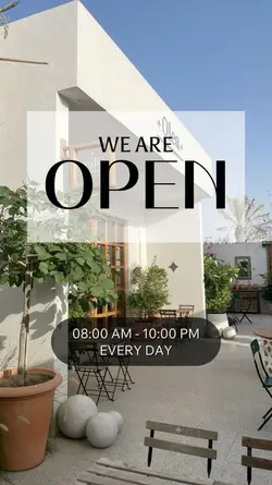 WE ARE OPEN