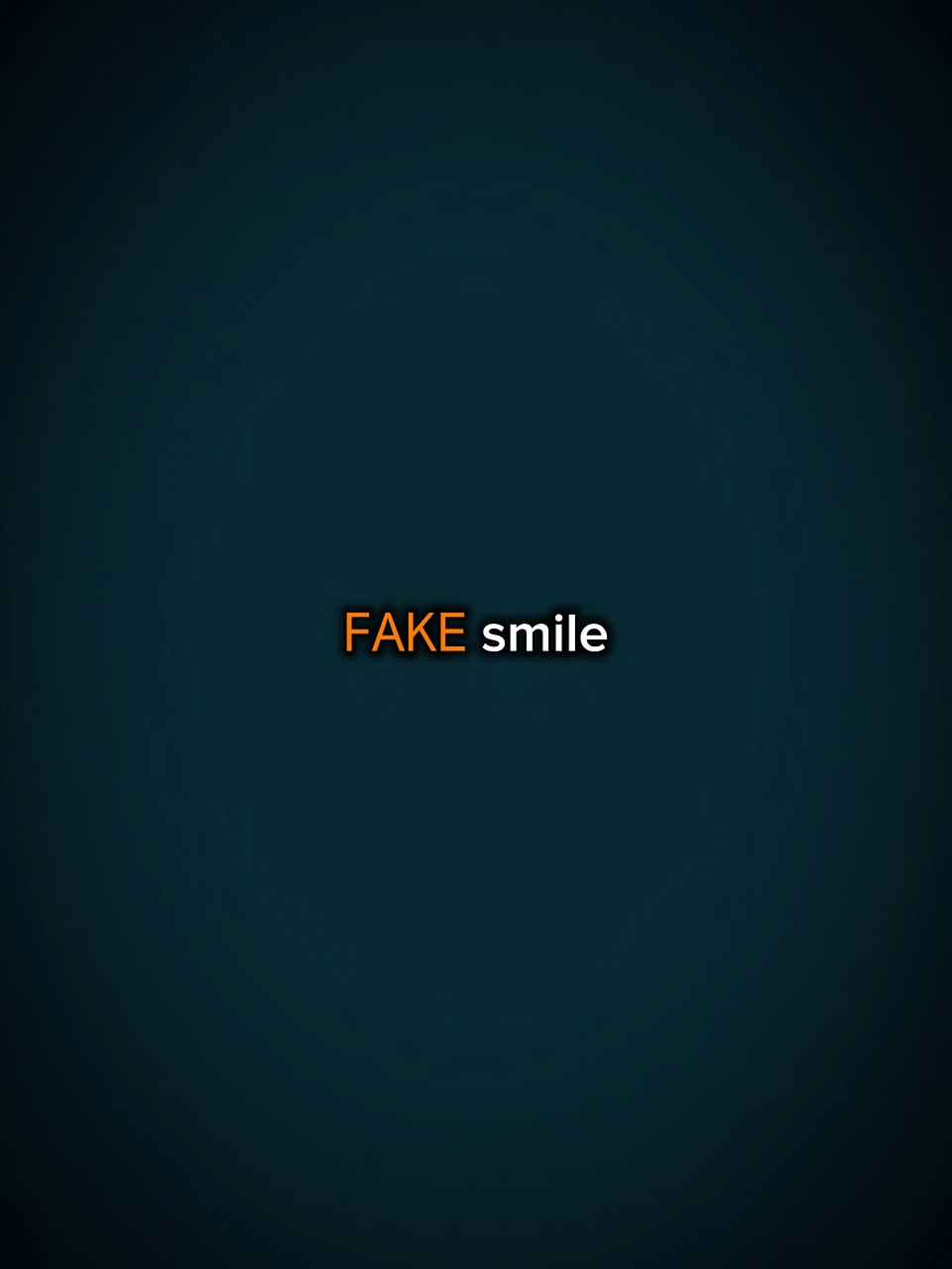 faux sourire