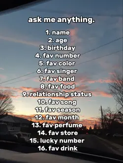 ask me anything