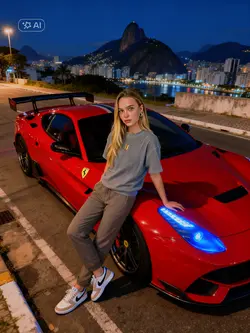 with red ferrari