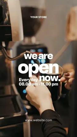 We Are Open