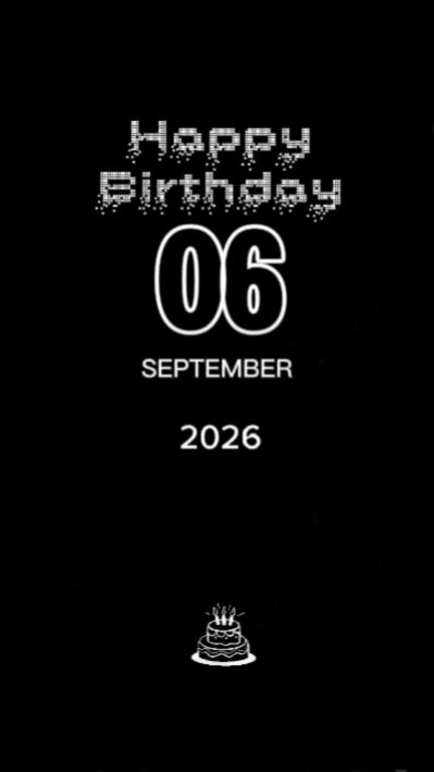 HBD 6th SEPTEMBER