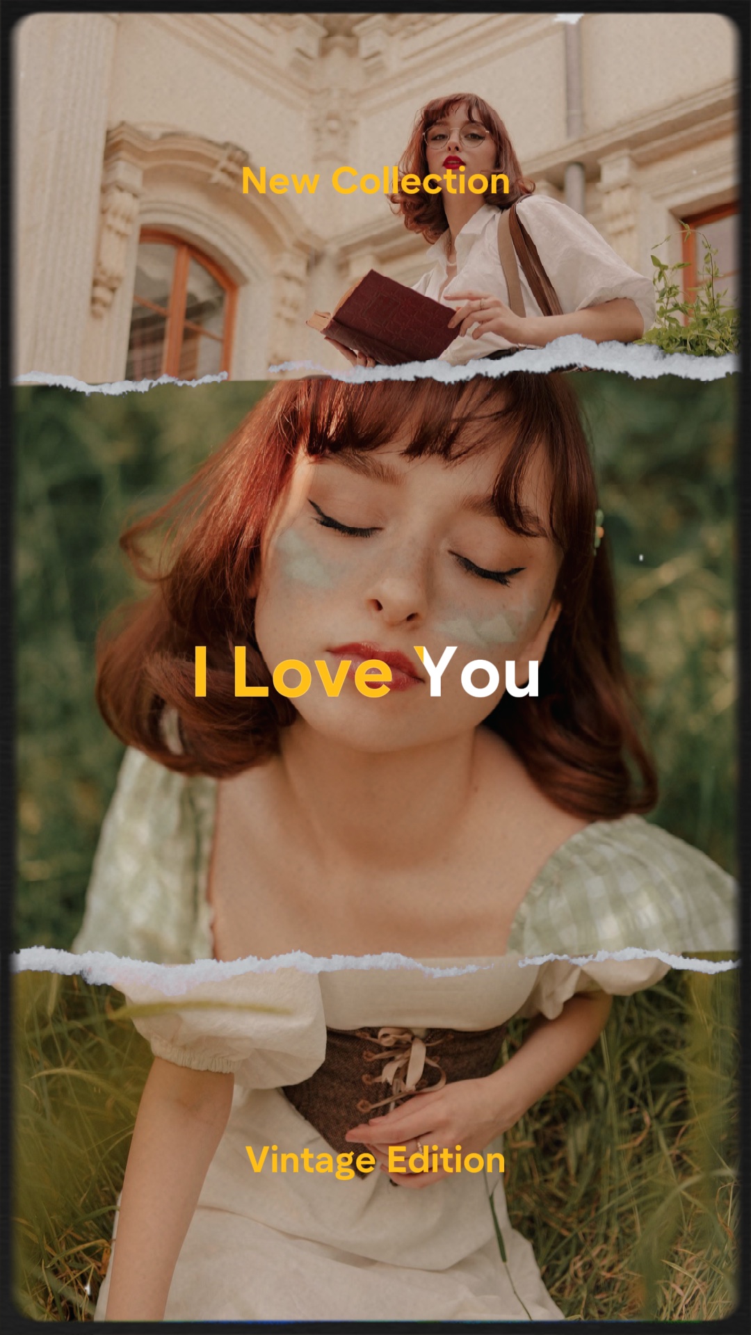 Valentinstag Verkauf Bekleidungsindustrie Produktpräsentation im einzigartigen Retro-Stil 