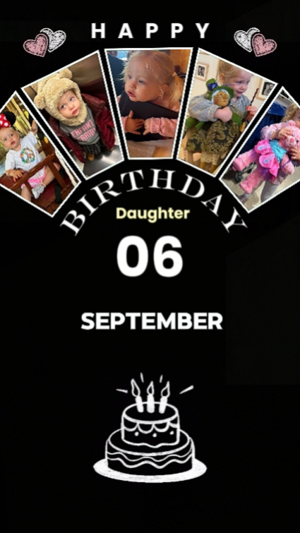 HBD DAUGHTER 6 SEPTE