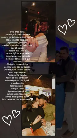 Feliz 2 anos/nós 
