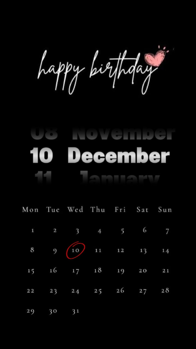 FELIZ CUMPLEAÑOS 10 DE DICIEMBRE 