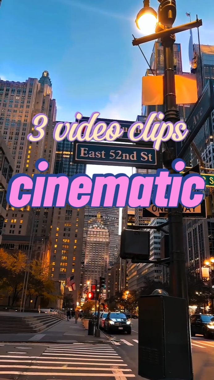 3 clipes cinematográficos