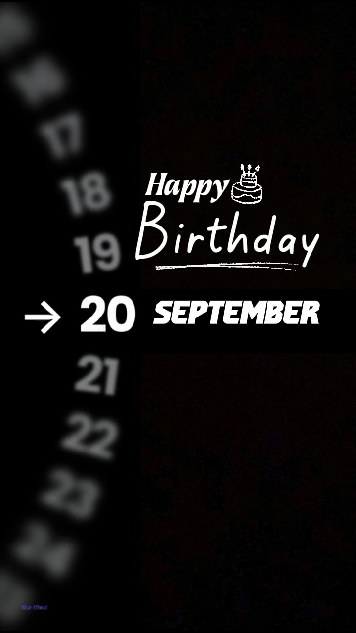HBD 20 September