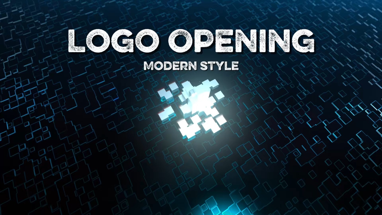 Abertura moderna do logotipo