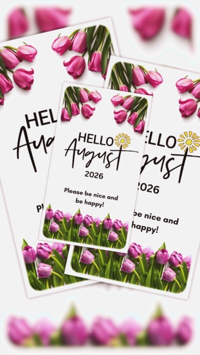 Hola agosto de 2026