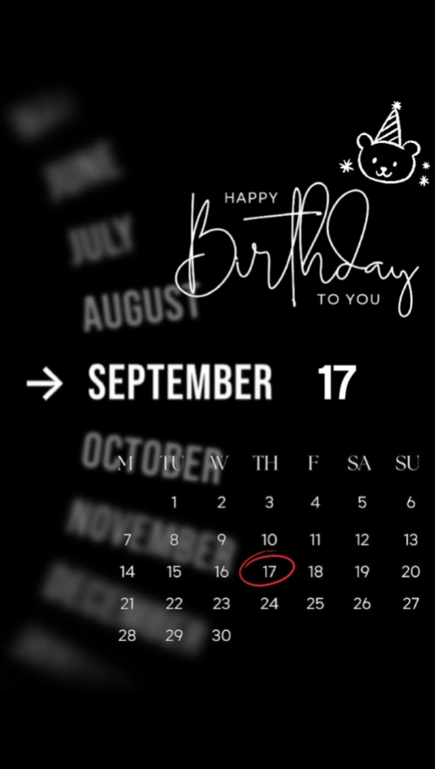 SEPTEMBER 17 BDAY