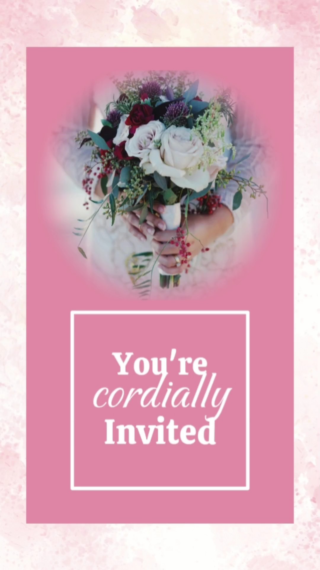 Convite de casamento