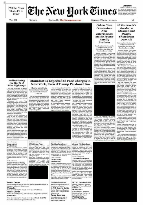 newspaper frame