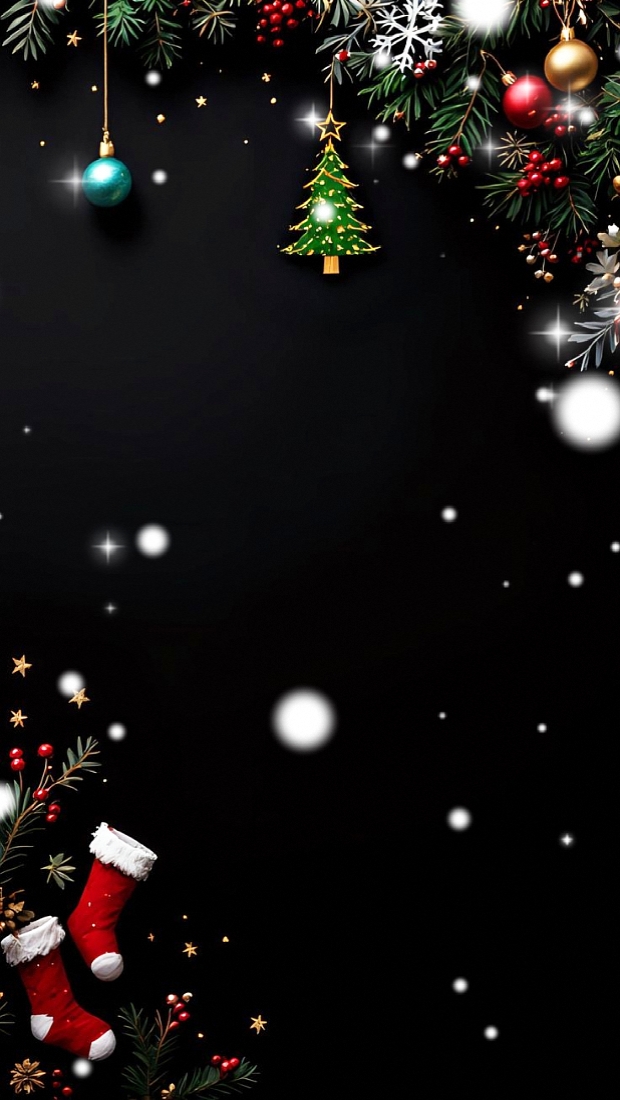 Coração de natal cheio