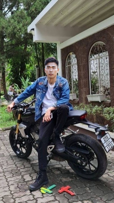 mit Motorrad