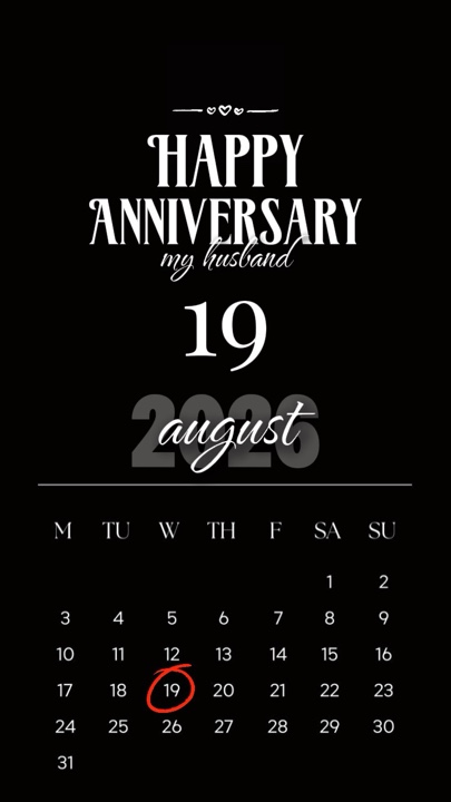 Aug 19th Anniversary