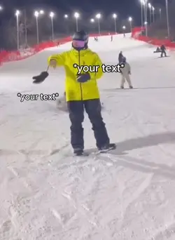 Skier template