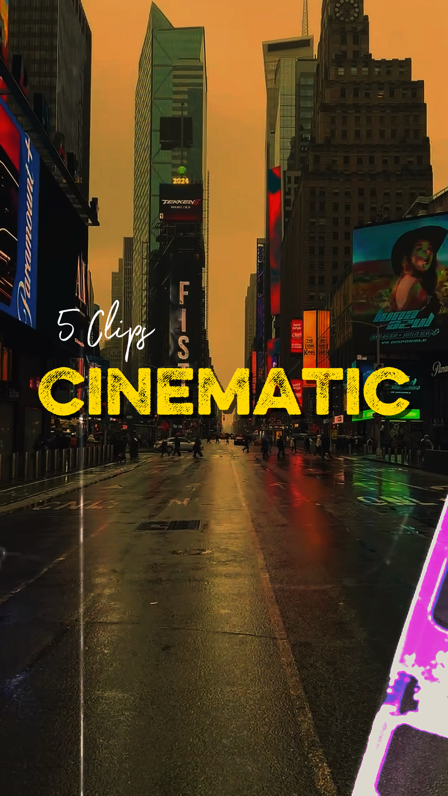 5 Clips cinematic 