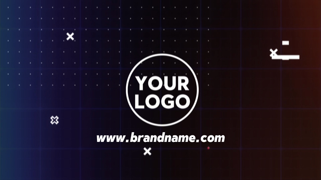 Logo Business Template Technologie Industrie Display Farbverlauf Stil.