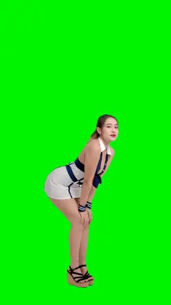 green screen cewek 