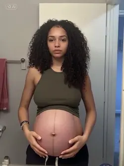 Fake pregnant filter