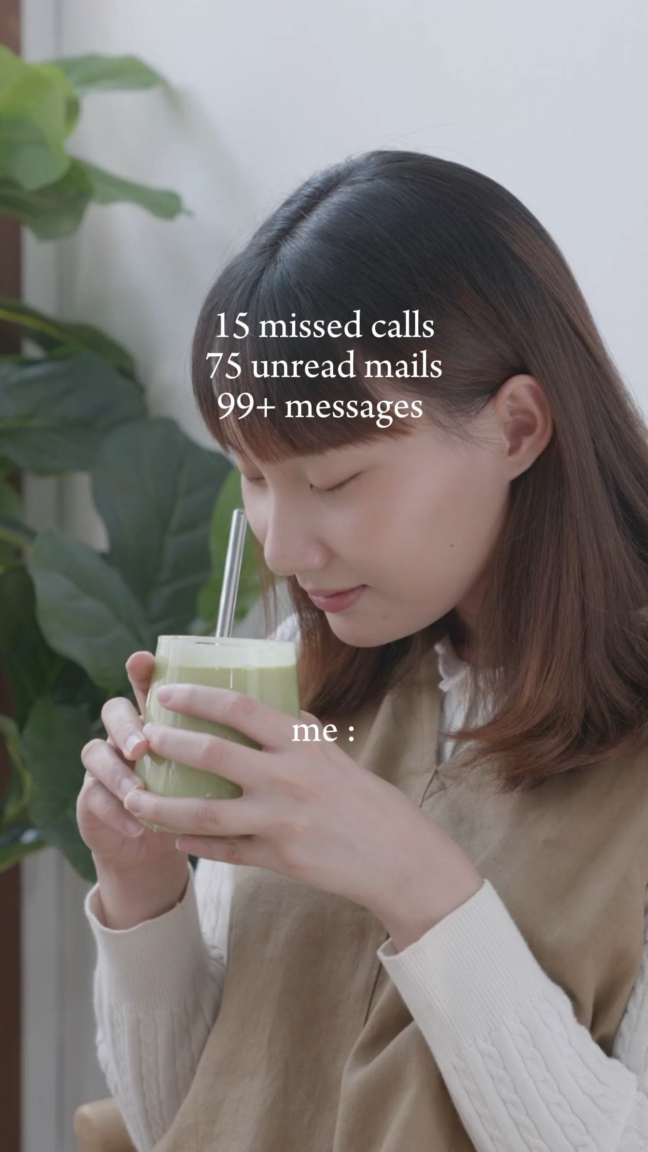 focus on matcha