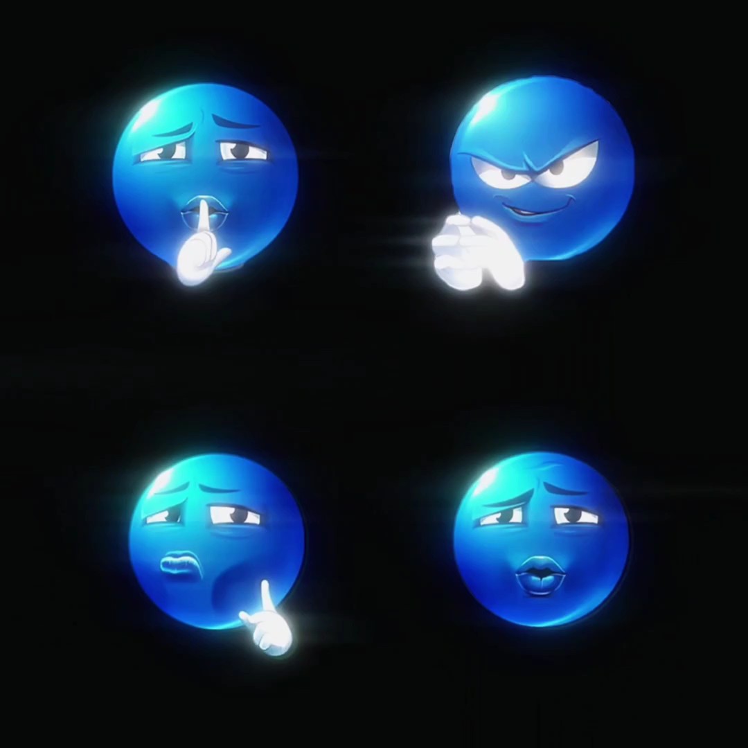blue emoji trend