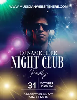 Night Club Poster 🌠