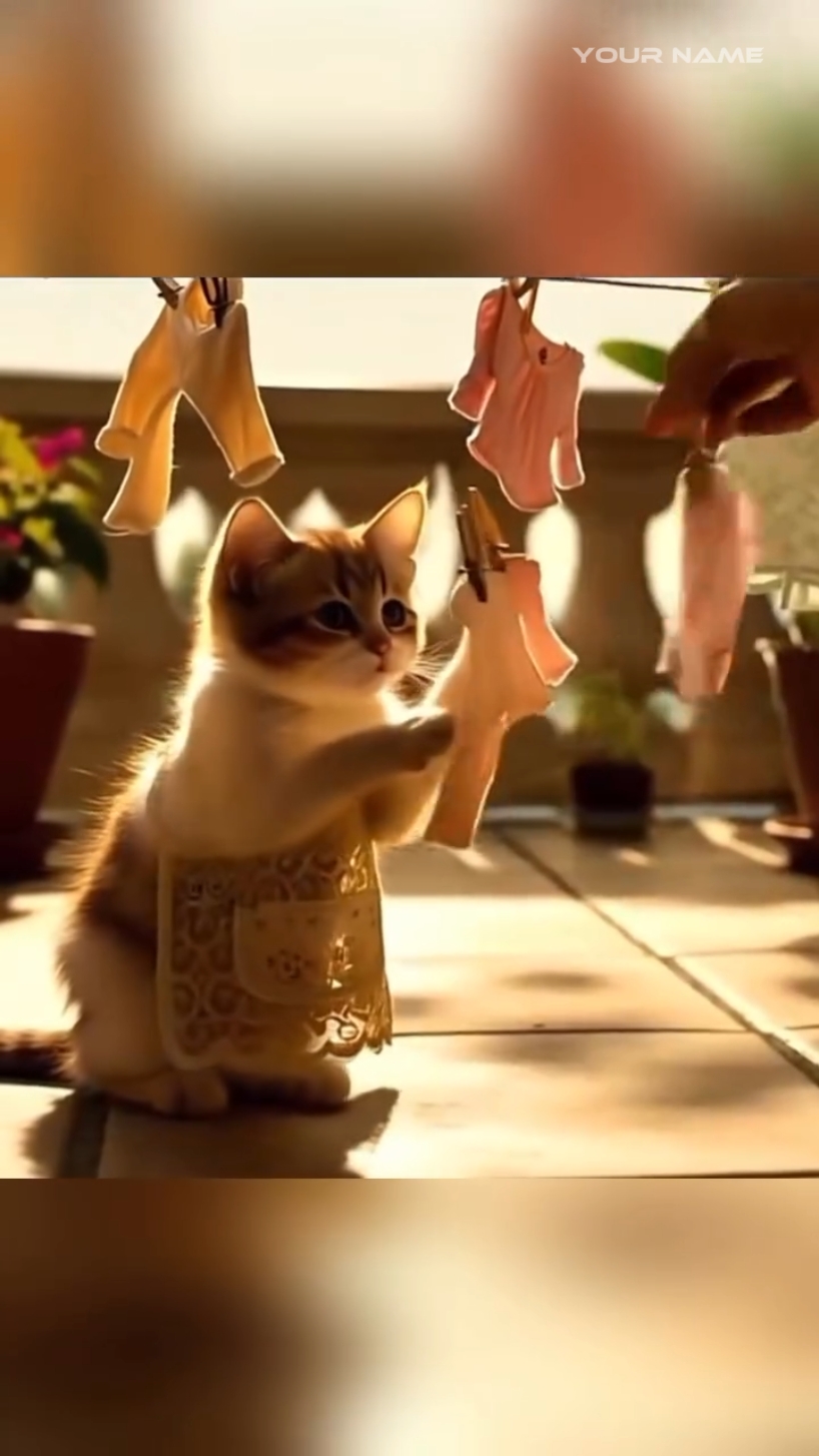 Funny cat Ai video 