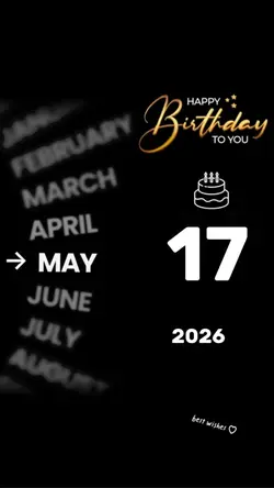 HBD 17 may 2026