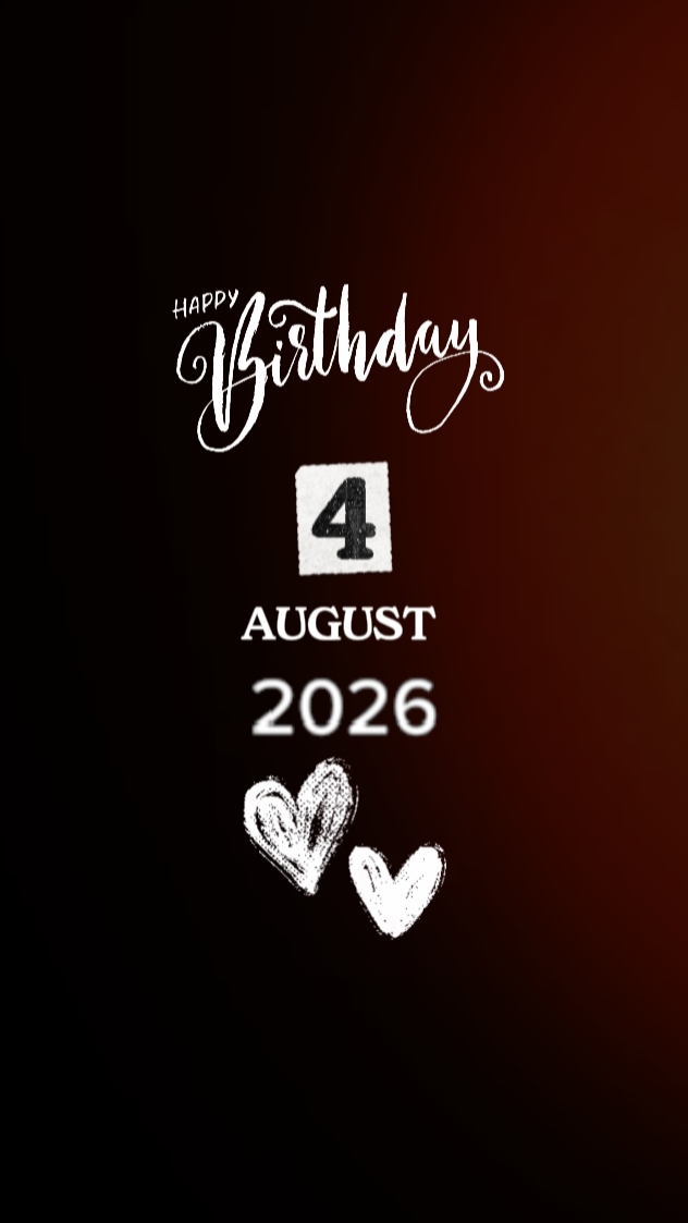 FELIZ CUMPLEAÑOS 4 DE AGOSTO 